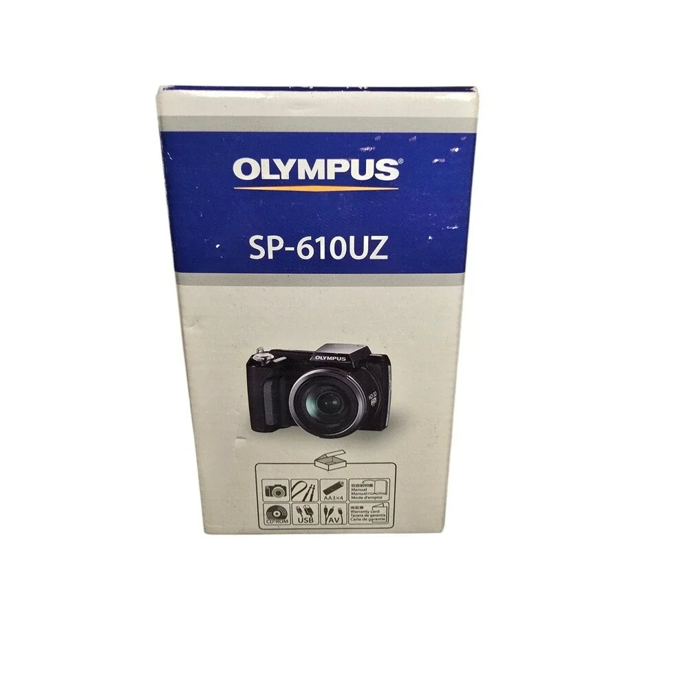 Olympus SP-610Uz 14MP HD 3D Digital Camera w/22x Zoom (Black)